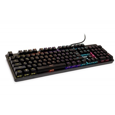 Tastatura spacer warrior cu fir usb switch-uri mecanice albastre 50