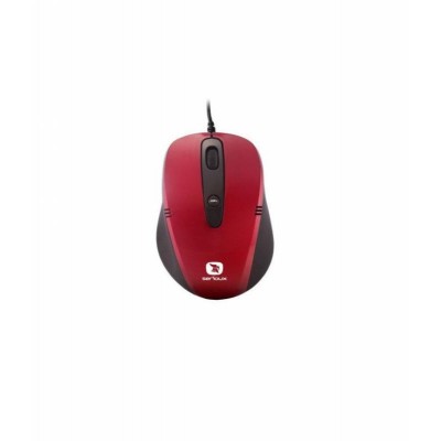 Mouse serioux cu fir optic pastel 3300 1000dpi rosu ambidextru