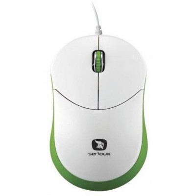 Mouse serioux cu fir optic rainbow 680 1000dpi verde ambidextru