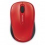 Mouse microsoft mobile 3500 wireless ambidextru bluetrack rosu