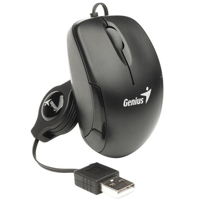 Mouse genius cu fir optic micro traveler v2 1200dpi negru