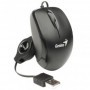 Mouse genius cu fir optic micro traveler v2 1200dpi negru
