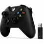 Microsoft xbox one wireless controller black + wireless adapter v2