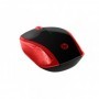 Hp mouse wireless optic 1000dpi. culoare: negru/ rosu. dimensiune: 9.5