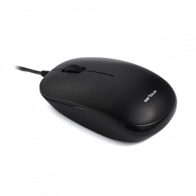 Mouse serioux cu fir optic noblesse 9800m 1000dpi negru ambidextru