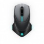 Mouse gaming Dell Alienware AW610M, cu fir si fara fir, 16000 dpi, 7 butoane, negru