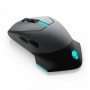 Mouse gaming Dell Alienware AW610M, cu fir si fara fir, 16000 dpi, 7 butoane, negru