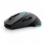 Mouse gaming Dell Alienware AW610M, cu fir si fara fir, 16000 dpi, 7 butoane, negru