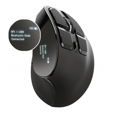 Mouse fara fir trust voxx rechargeable ergonomic wireless mouse  specifications