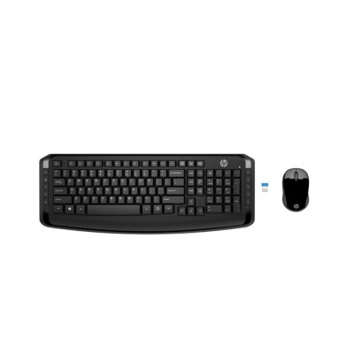 Hp kit tastatura si mouse wireless 300 culoare: negru dimensiuni: