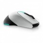 Mouse wireless Dell Alienware Gaming AW610M, 16000 dpi, 7 butoane, Lunar Light