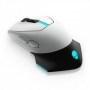 Mouse wireless Dell Alienware Gaming AW610M, 16000 dpi, 7 butoane, Lunar Light