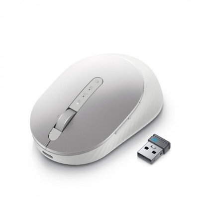Mouse wireless Dell Premier MS7421W, reincarcabil, Bluetooth 5, 1600 dpi, argintiu