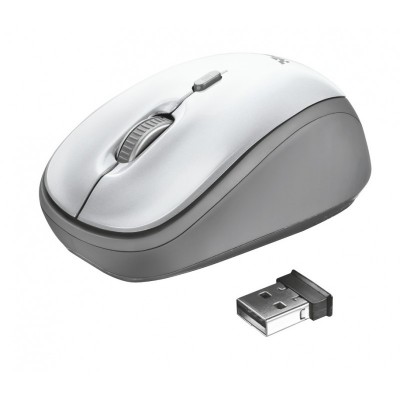 Mouse fara fir trust yvi wireless mouse - white  specifications