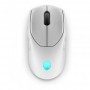 Mouse gaming Dell Alienware AW720M, tri mode, 2.4GHz, Bluetooth 5.1, 8 butoane, 26000 dpi, alb