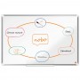 Tabla NOBO Premium Plus, otel lacuit, 120 x 90 cm, magnetica, include marker si tavita, alb