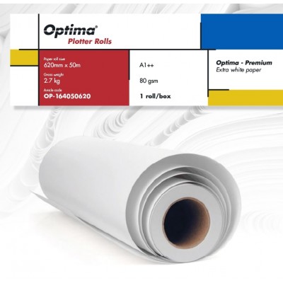 Rola Hârtie Plotter Optima Premium A1++