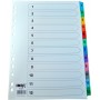 Index carton alb Mylar numeric 1-12