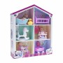 Mini casuta carton cu 3 bebelusi 13 cm si accesorii