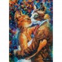 Puzzle 1000 piese - Dance Of The Cats In Love-Leonid Afremov