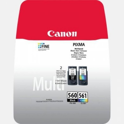 Cartuse cerneala canon pg-560multi value pack black & colour capacitate