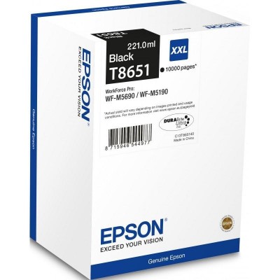 Epson pro black xl inkjet cart. m5690