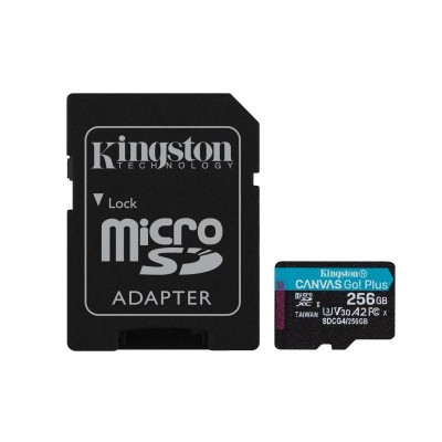 Microsd kingston canvas go plus 256gb ad