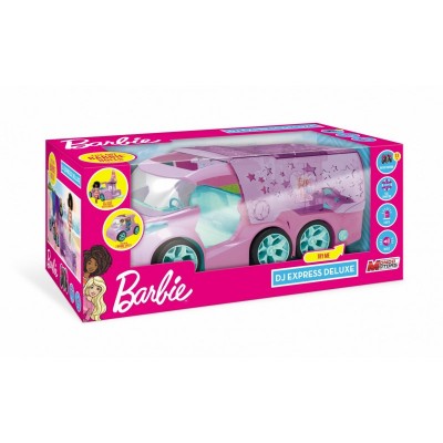 Masinuta Barbie 2 in 1 dj express cu lumini si sunete