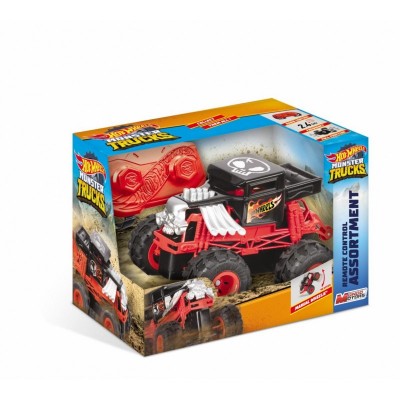 Masinuta cu telecomanda Hot Wheels monster truck 5'' bone