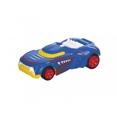 Masinuta Hot Wheels Pull & Back, Growler, albastra