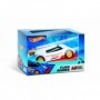 Masinuta Hot Wheels Pull & Back, Growler, albastra