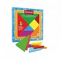 Jucarie din lemn, geometrica, Colored tangram