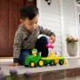 Tractor John Deere, cu remorca si animale cu sunete