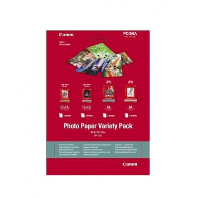 Hartie foto canon vp-101s variety pack dimensiune 10x15cm greutate 200g/m2
