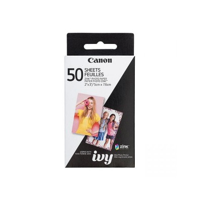 Hartie foto canon zink pentru zoemini 5x7.6 cm 50 bucati.
