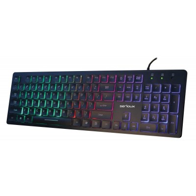 Tastatura serioux 9500i cu fir us layout iluminata taste tip
