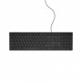 Tastatura cu fir Dell Keyboard Multimedia KB216, taste multimedia, neagra