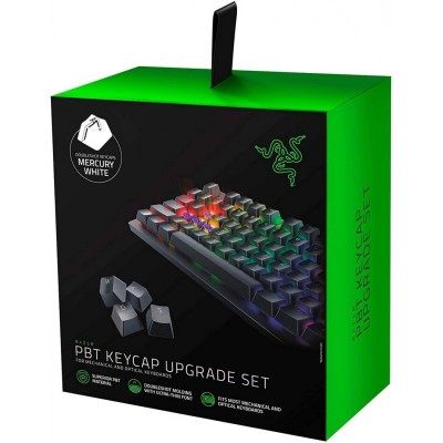 Accesoriu taste Razer PBT Keycap Upgrade Set, alb mercur