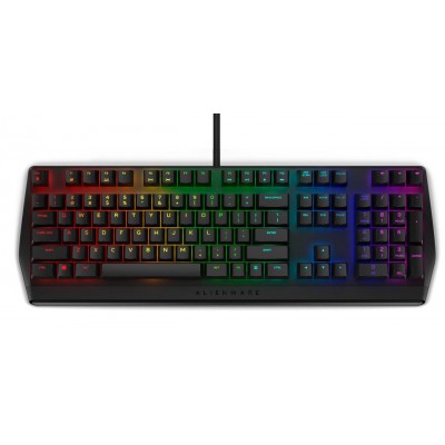 Tastatura gaming mecanica Dell Alienware AW410K, RGB, neagra